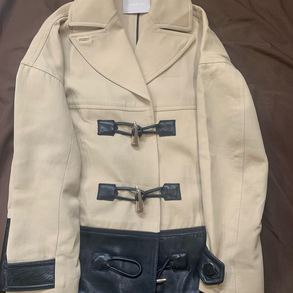 Excellent pre owned condition like new. It’s Jason Wu